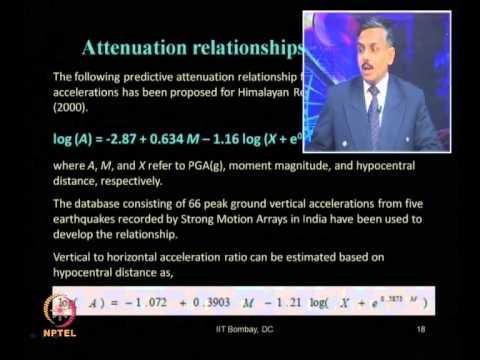 Mod-04 Lec-16 Strong Ground Motion (continued) part –VII