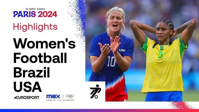 USA take gold against Brazil in the Women's Football Final 🏆 - #Paris2024 Highlights.