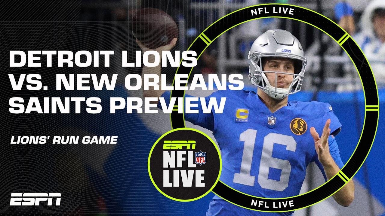 'Detroit HAS TO RELY on their run game!' - Dan Orlovsky previewing Lions vs. Saints | NFL Live