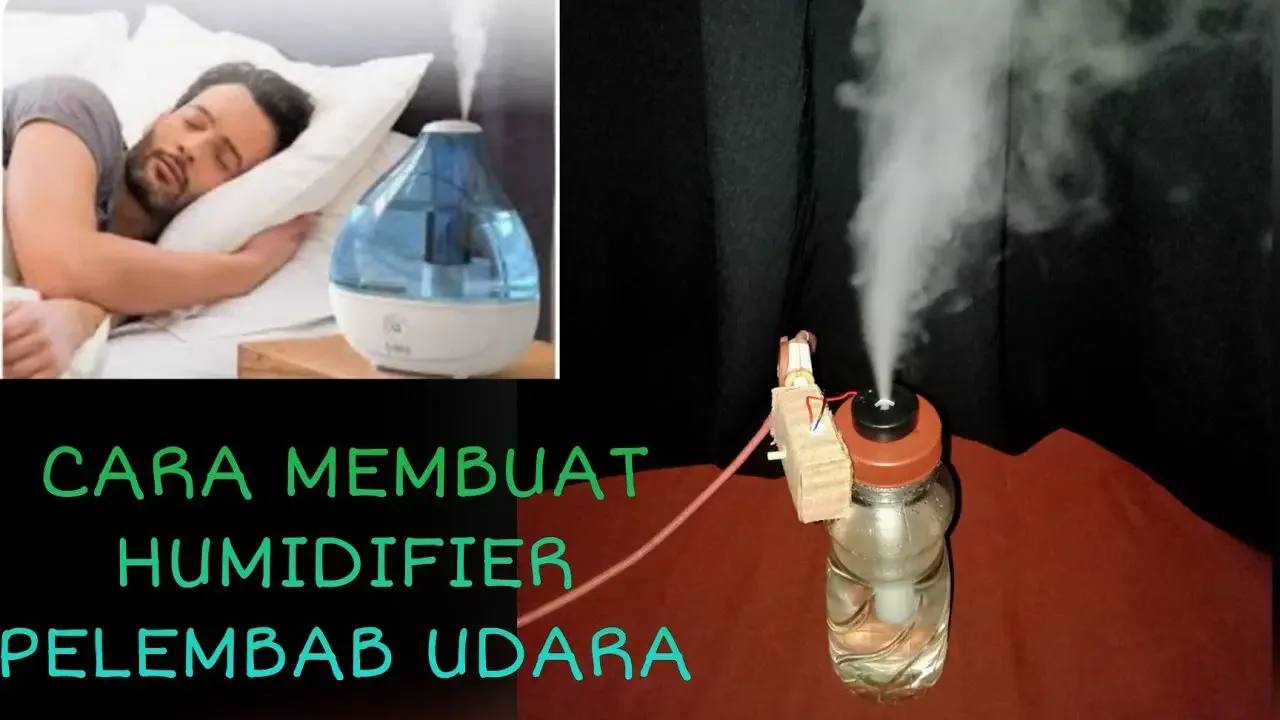 CARA MEMBUAT HUMIDIFIER/PELEMBAB UDARA/ how to make a simple humidifier