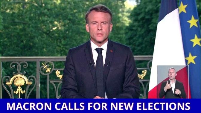 France's Macron Calls for New Elections in Shock Move