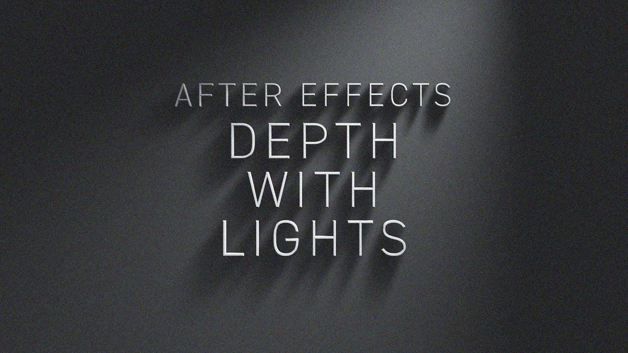 How to add depth with lights in After Effects
