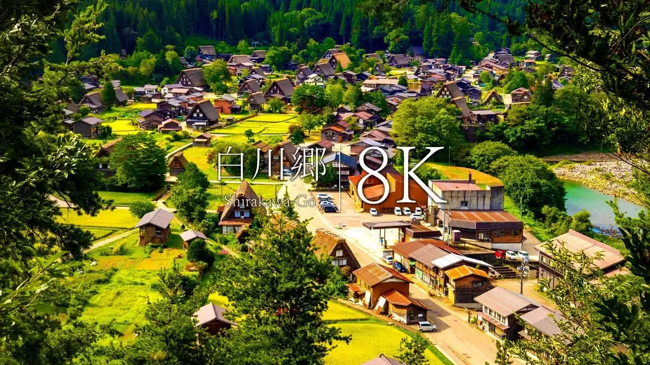 【夏の終わりの白川郷】秘境集落の絶景スポット14選 Japan In 8k