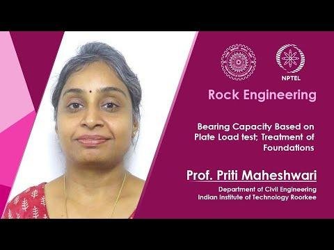 Lecture 59: Bearing Capacity Based on Plate Load test; Treatment of Foundations