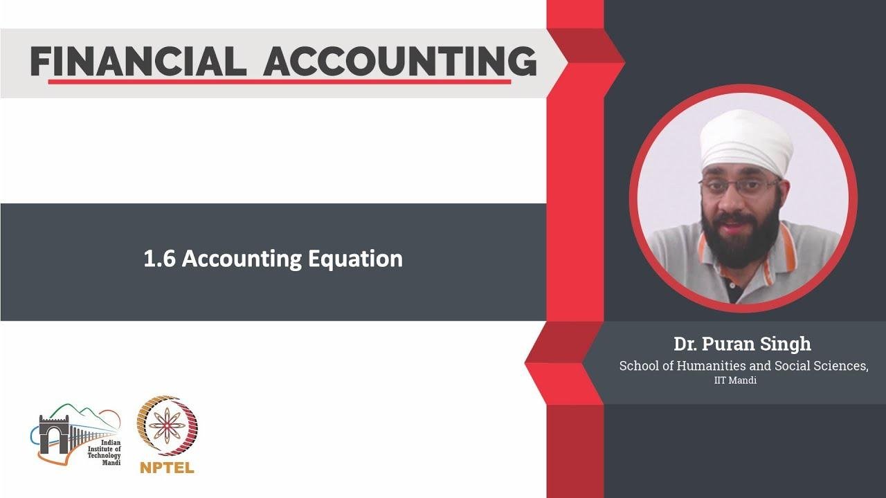 1.6 Accounting Equation