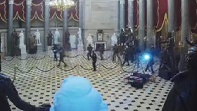 EXCLUSIVE: Tactical Teams Clear the U.S. Capitol on Jan. 6, 2021