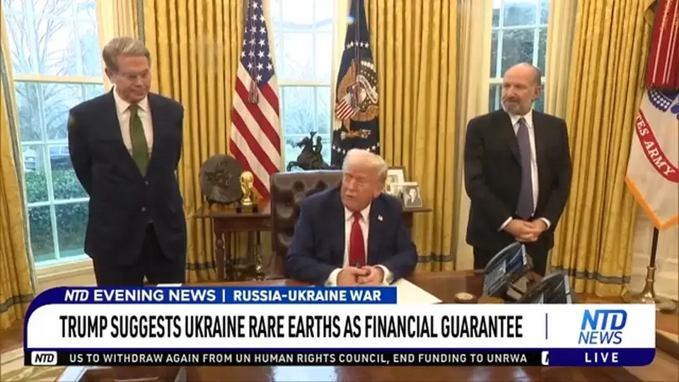 Trump Suggests Ukraine Rare Earths as Financial Guarantee