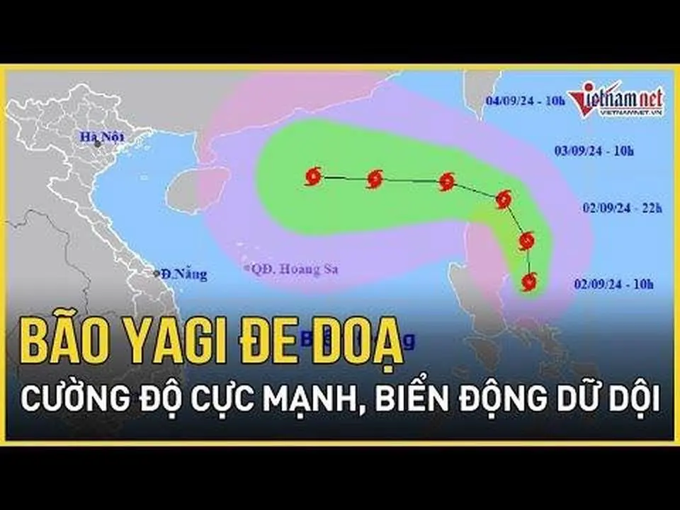 Bão Yagi cường độ rất mạnh tiến vào biển Đông, liên tục tăng cấp và cảnh báo nguy hiểm cực độ