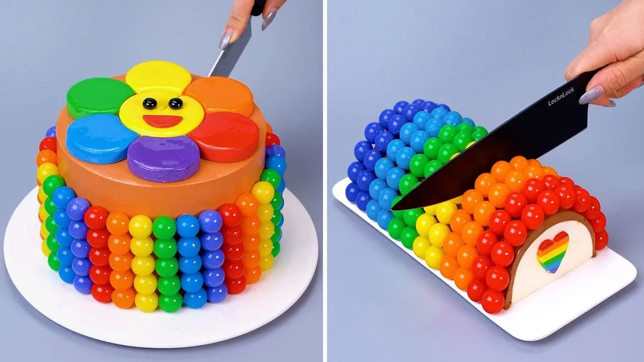So Yummy Rainbow Cake Decorating 🌈Best for Chocolate Cake | How To Make Cake & Dessert Recipes