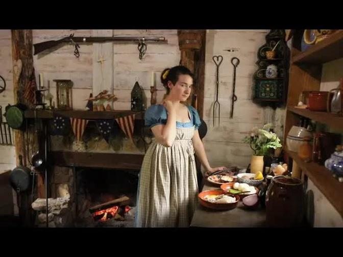 Early 1800s Cooking with Leftovers |ASMR Real Historical Recipes| Chicken & Potatoes