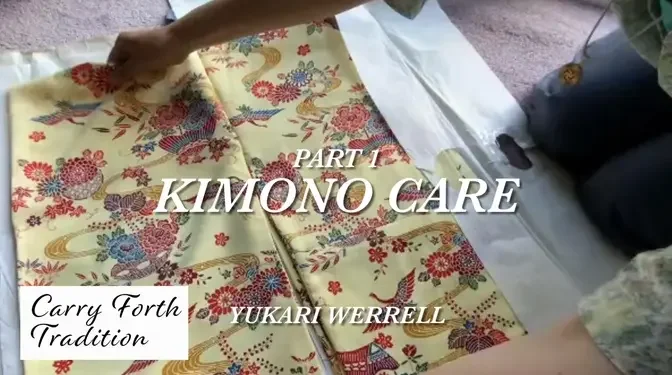 Kimono care Part 1 with Yukari Werrell by Becky James