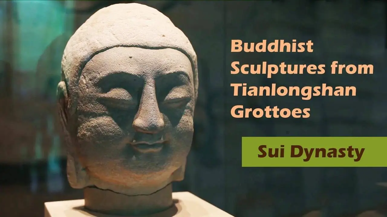 Buddhist Sculptures from Tianlongshan Grottoes, Taiyuan, Shanxi, Sui Dynasty