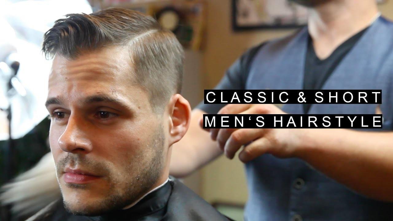 Classic Short Men's Hairstyles | Easy To Maintain | Business Professional Haircut /w Natural Part