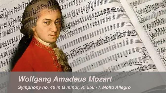 Classical Music - Mozart - Symphony no. 40 in G minor, K. 550 - I. Molto Allegro