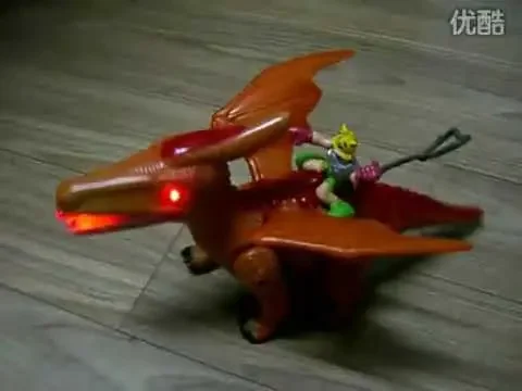 Blue Cat on dinosaur