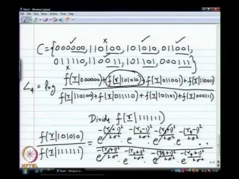 Mod-01 Lec-19 Bitwise MAP Decoder for BPSK over AWGN