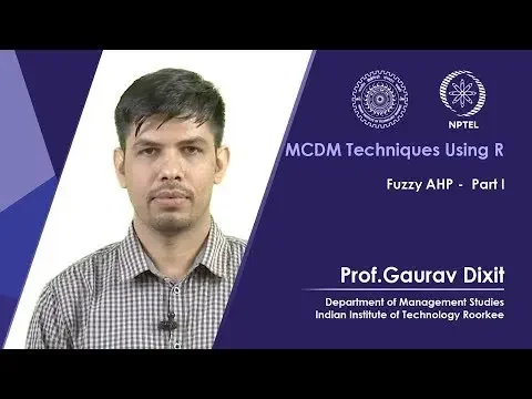 Fuzzy AHP - Part I