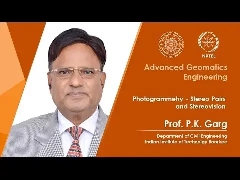 Lecture 07: Photogrammetry - Stereo Pairs and Stereovision