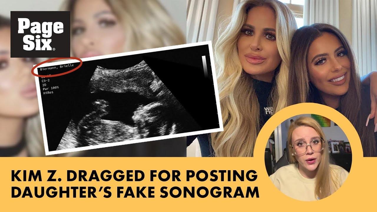 Fans rage over Kim Zolciak's clickbait posting of daughter Brielle Biermann’s fake sonogram