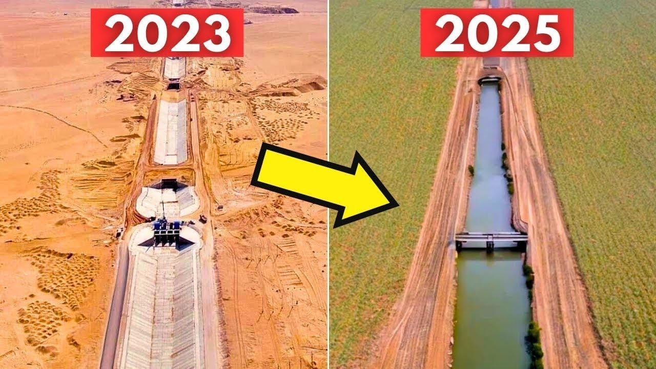 Egypt is building World's first 100km artificial river in the deserts