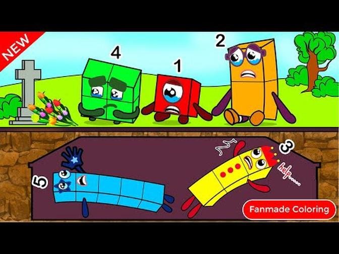 Please! Get Us Out Of Here !! #3 | Numberblocks Fanmade Coloring Story