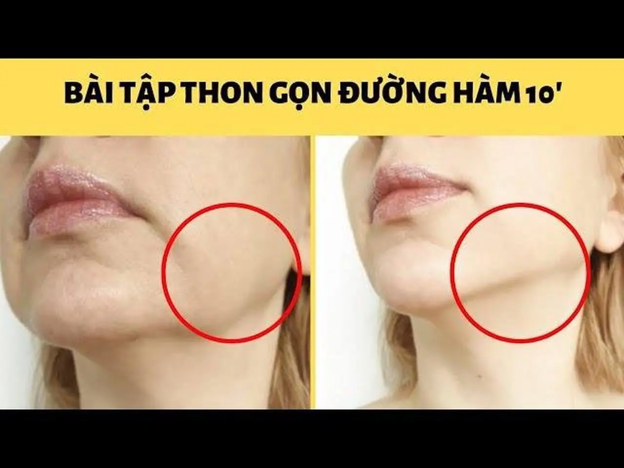 [Thon gọn đường hàm] Bài tập massage Face yoga giúp giảm mỡ mặt, nọng cằm, rõ đường hàm!