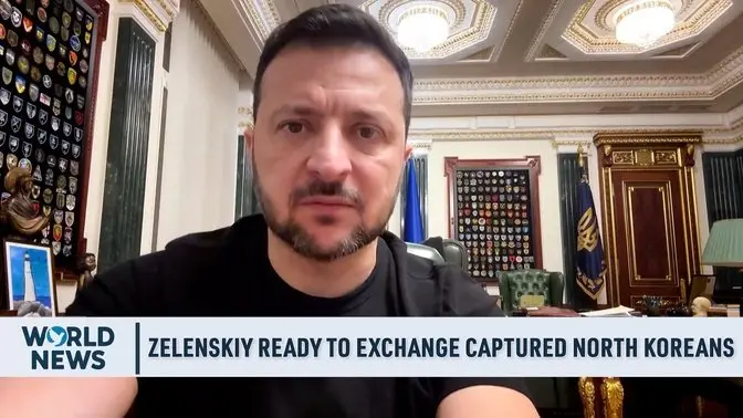 Zelenskiy Says He's Ready to Exchange Captured North Koreans