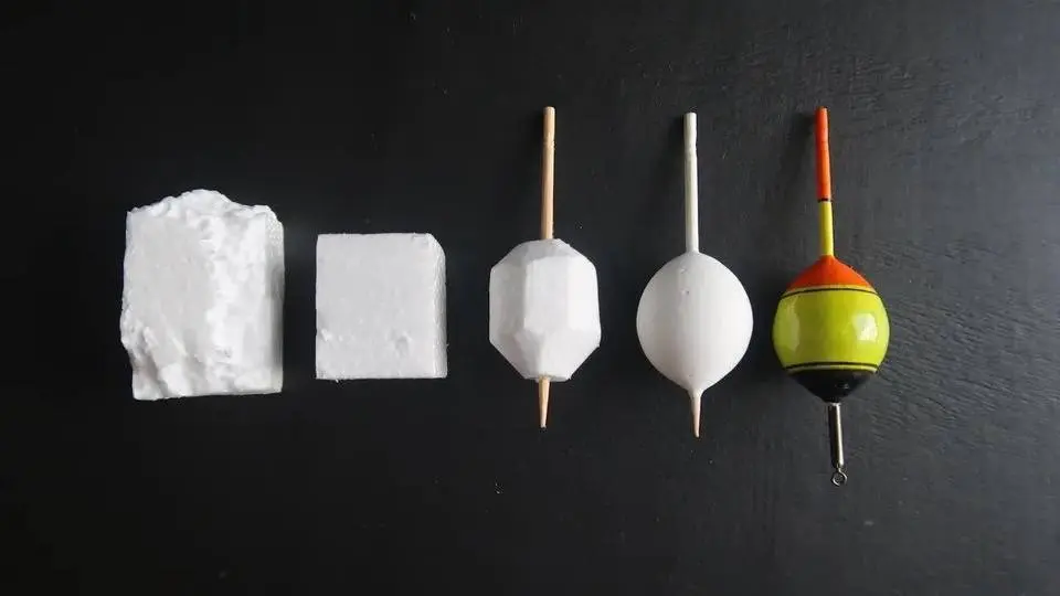 làm phao câu cá bằng xốp