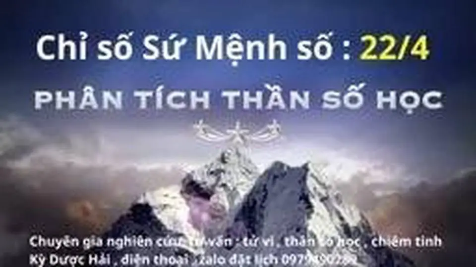Thần số học , chỉ số Sứ Mệnh số 22/4