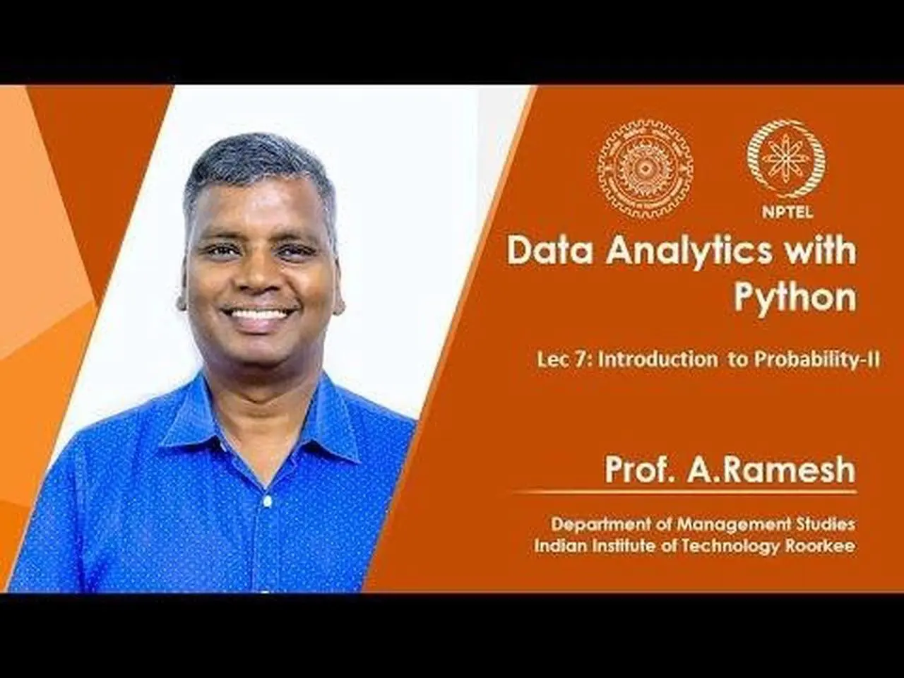 Lec 7,  Introduction to Probability-II
