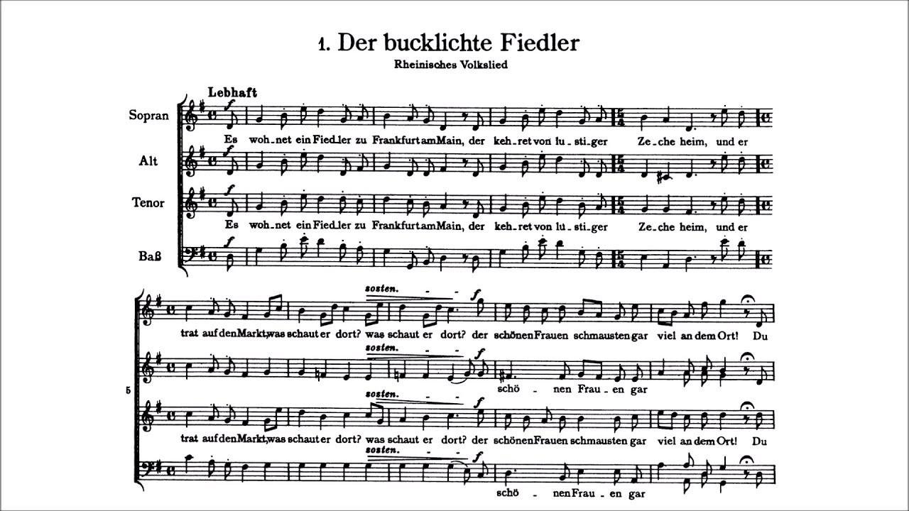 Brahms - 6 Lieder and Romances Op. 93a (Score)