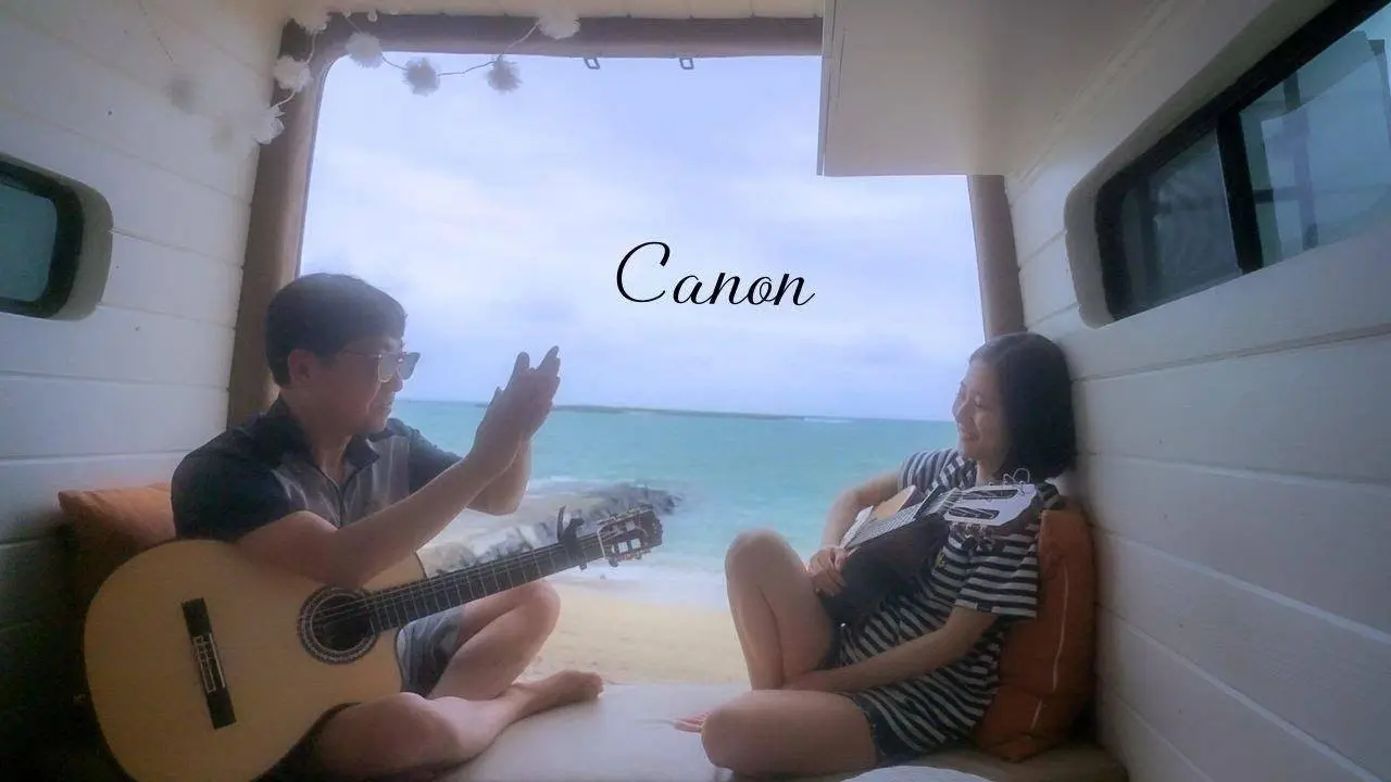 Canon(캐논) in Hawaii 🏝 with my dad - guitar cover