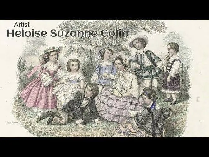 法國畫家 Heloise Suzanne Colin (1819 - 1873)