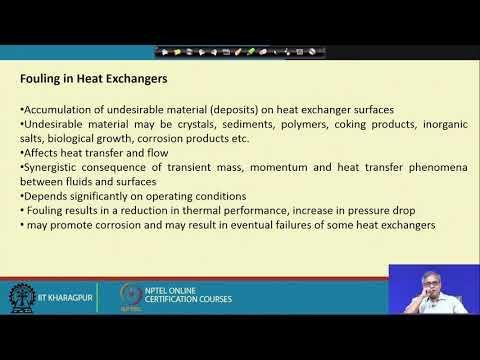 Lecture 57 : Fouling in Heat Exchangers