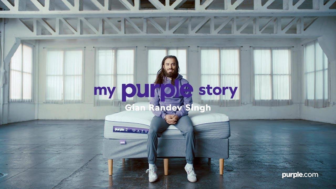 Gian Shares How Purple Mattress Supports Him
