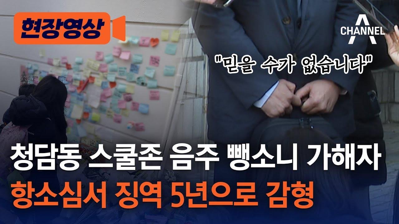 [현장영상] 청담동 스쿨존 음주 뺑소니 가해자 항소심서 징역 5년으로 감형 / 채널A