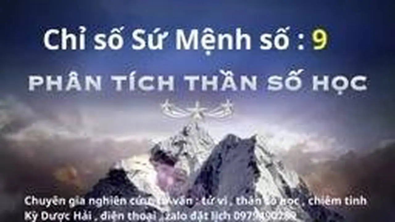Thần số học , chỉ số Sứ Mệnh số 9
