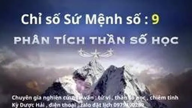 Thần số học , chỉ số Sứ Mệnh số 9