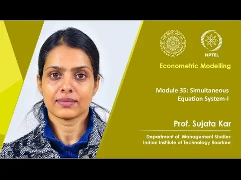 Module 35: Simultaneous Equation System-I