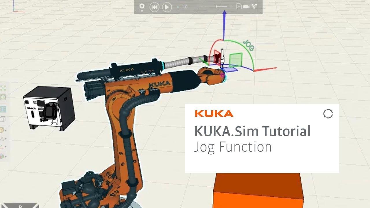 KUKA.Sim Tutorial - Make your robot move using the Jog function