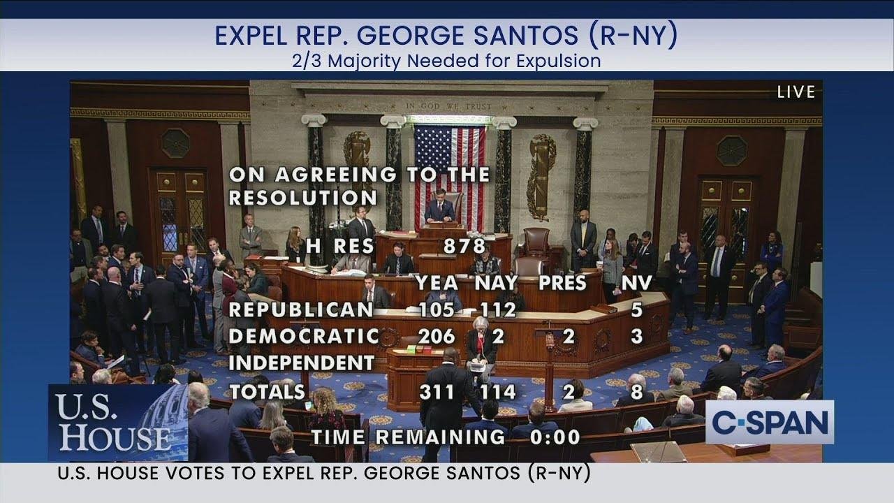 U.S. House Votes to Expel George Santos