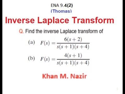ENA 9.4(2)(T)(English)(Thomas) Inverse Laplace Transform -Exercise 9.17