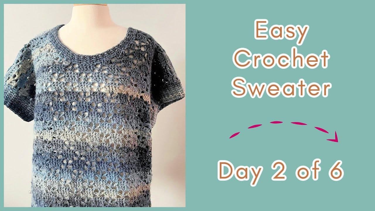 Trifle Crochet Sweater Series: Day 2 of 6 - Crocheting the Length | Tutorial