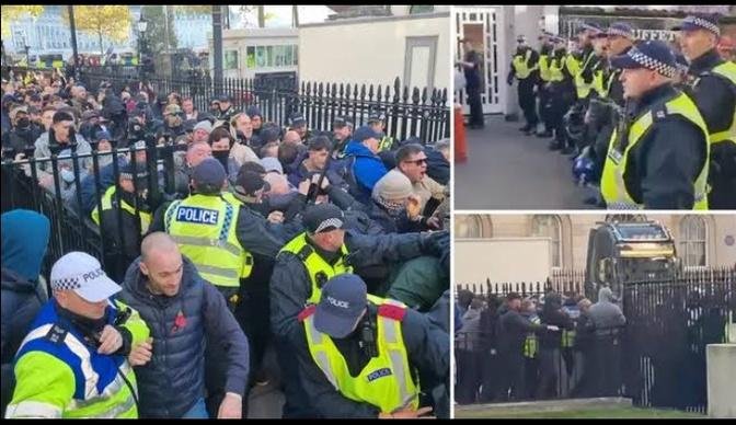 London Police Detain Counter-Protesters Amid Pro-Palestinian Rally ...