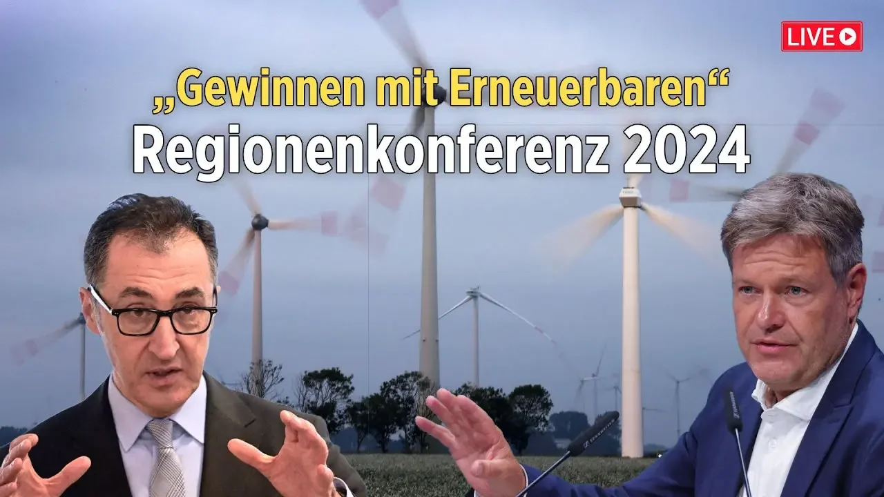 „Gewinnen mit Erneuerbaren“: Bundesminister Habeck und Özdemir eröffnen Regionenkonferenz 2024