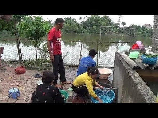 Làm cơm đón các Bác Lấy Chồng xa sứ - Cuộc sống vùng Quê