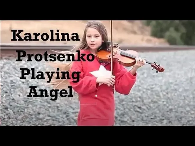 Karolina Protsenko Playing Angel Violin Cover