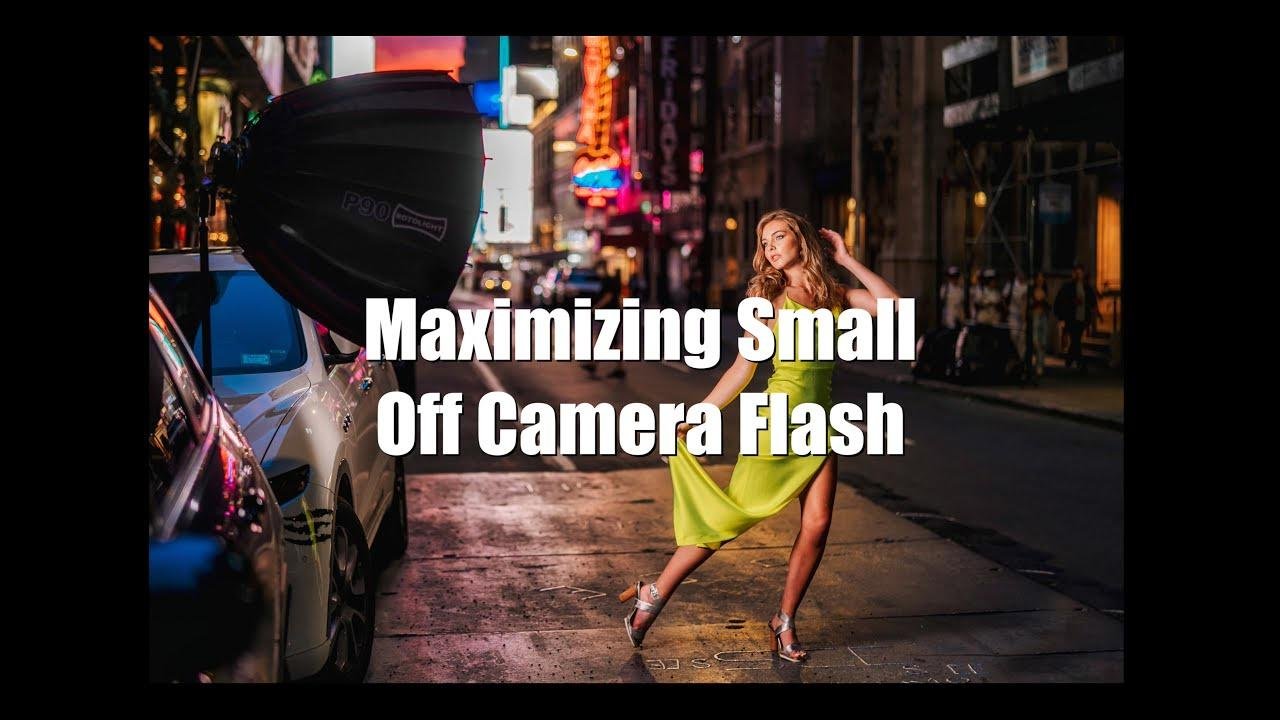 How to Maximize Your Small Off Camera Flash to get more POWER, Shape Light and Soften Light