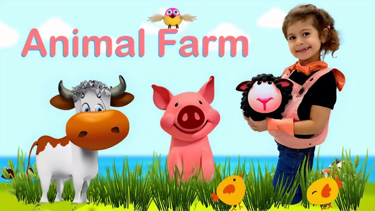 Neva and Mom visit the farm to learn animal names and sounds