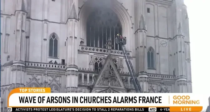 Wave of Arson Attacks on Churches Alarms French Communities